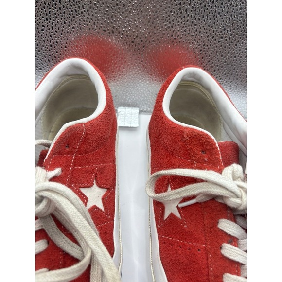 Converse 95 One Star Suede Red Shoes M:8.5 W:10.5 - Picture 9 of 11